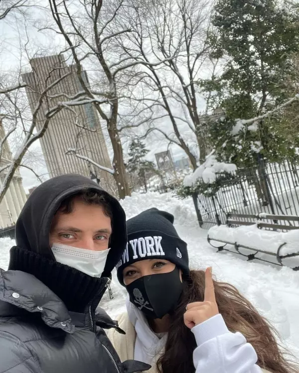 Фото из Инстаграм: Елена Ильиных и Сергей Полунин в Нью-Йорке