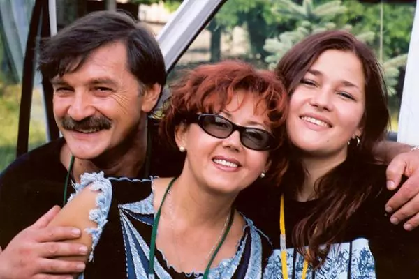 Ядвига Поплавская, Александр Тиханович с дочерью Анастасией