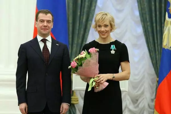 Ольга Зайцева на приёме у Президента России Д. А. Медведева